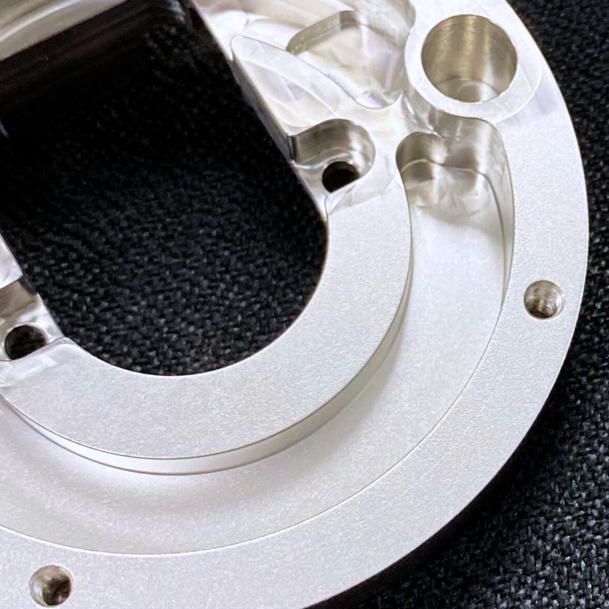 CNC Production vapour honed part CNC Low Volume Production vapour honed part